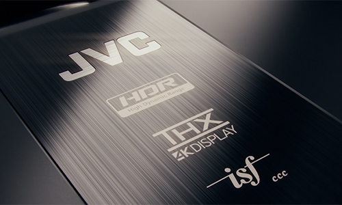 JVC, HDR, THX, ISF logos